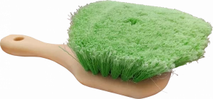 Щетка с перьевой щетиной, зеленая, устойчива к кислотам и моющим средствам 3D - M-03S